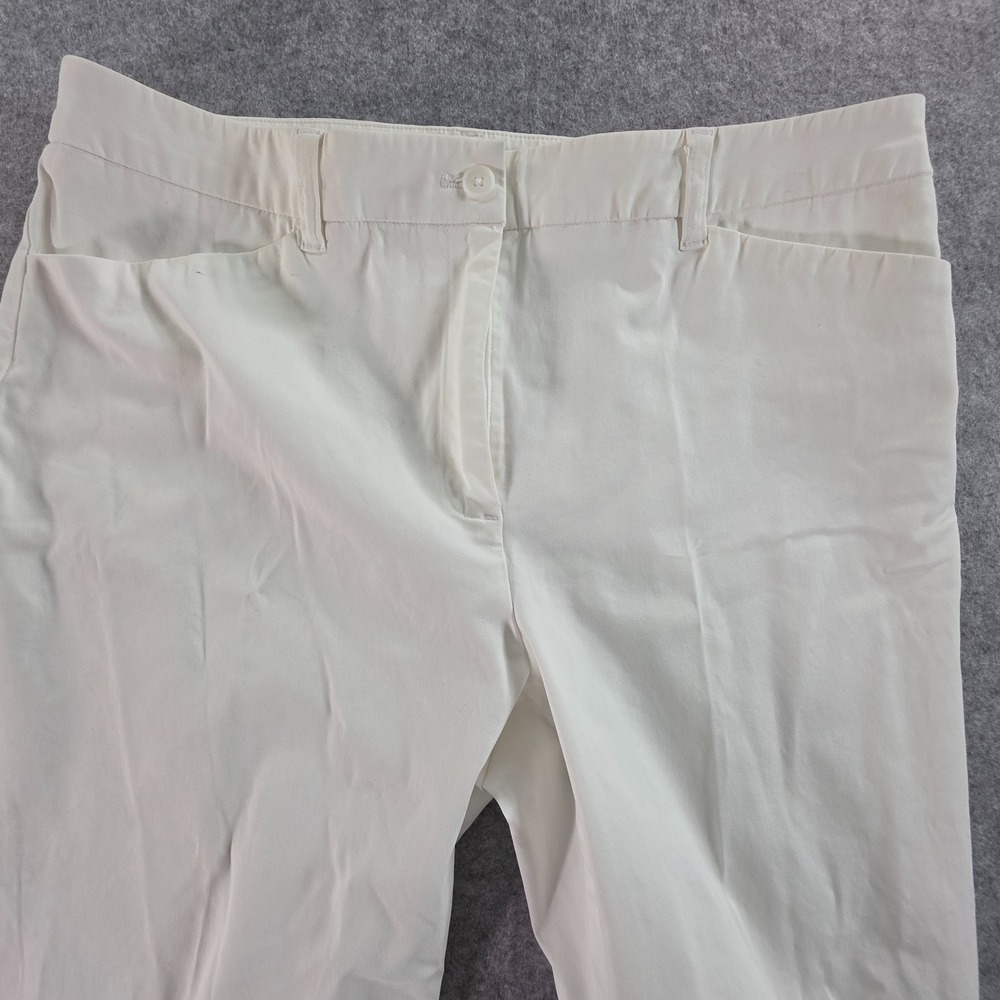Jones New York Signature Women's White Sz 12 Dress Pants Cotton Spandex Stretch - Picture 4 of 8